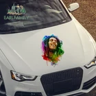 EARLFAMILY 43 см x 30,7 см для Боба Марли красочные большие автомобильные наклейки и наклейки виниловые водонепроницаемые двери автомобильные сборные