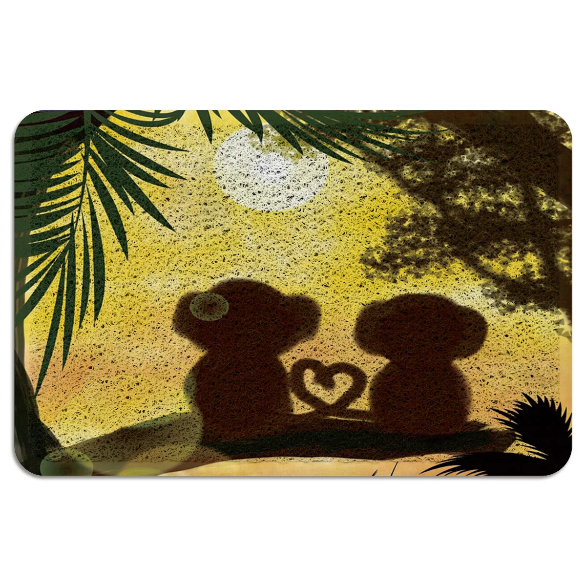 Мультяшная тропическая обезьяна джунглей под домашним животным миска для воды