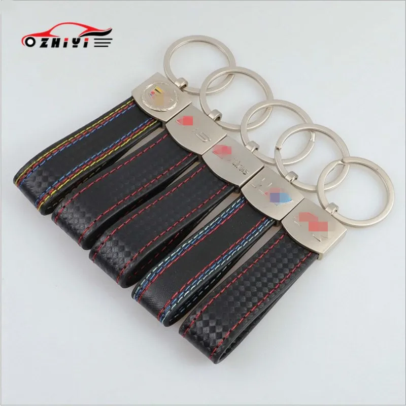 Брелок для автомобиля спортивный подходит Audi Sline аксессуары салона Volkswagen R кожа