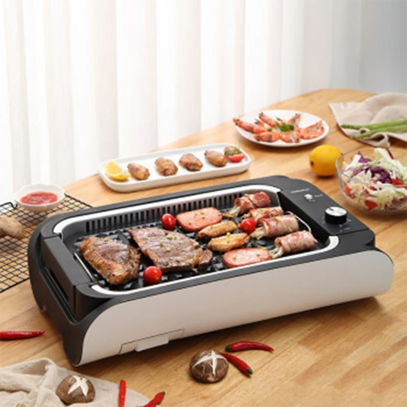 dysk s140 household barbecue pan multifunctional smokeless barbecue grill 1400w aluminum alloy pan barbecue 220v 50hz free global shipping