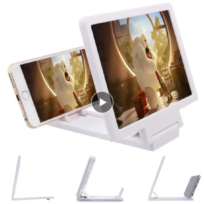 Увеличенный 3D экран яркая лупа экологически чистый держатель проектора HD для