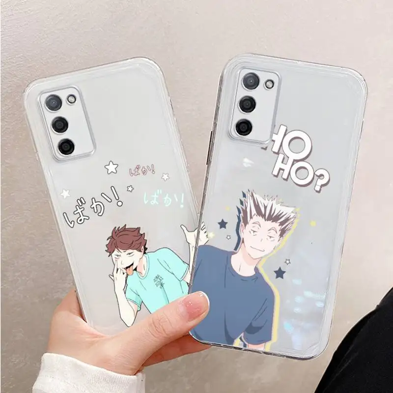 

Oya Haikyuu Cute Japan Anime Phone Case For Xiaomi Mi 11 Ultra Lite 10 Redmi Note 9 8 7 9a K30S K40 Pro Transparent Coque