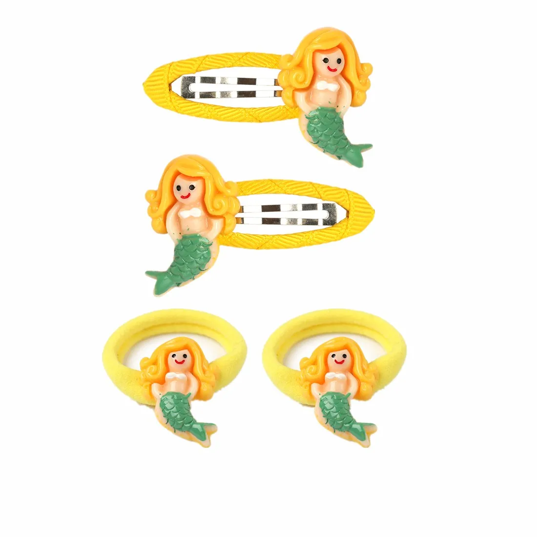 5 XIMA 4pcs/lot Mini Cartoon Flamingo Owl Hairpins Kids Unicorn Hair Ties for Princess Girls Unicorn Hair Band Hair Accessories - Цвет: 5