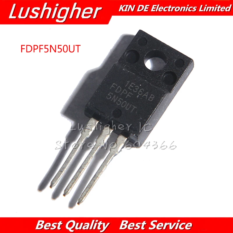 10 шт FDPF5N50UT TO 220F FDPF5N50 5N50 5N50UT 500V 5A|Интегральные схемы| |