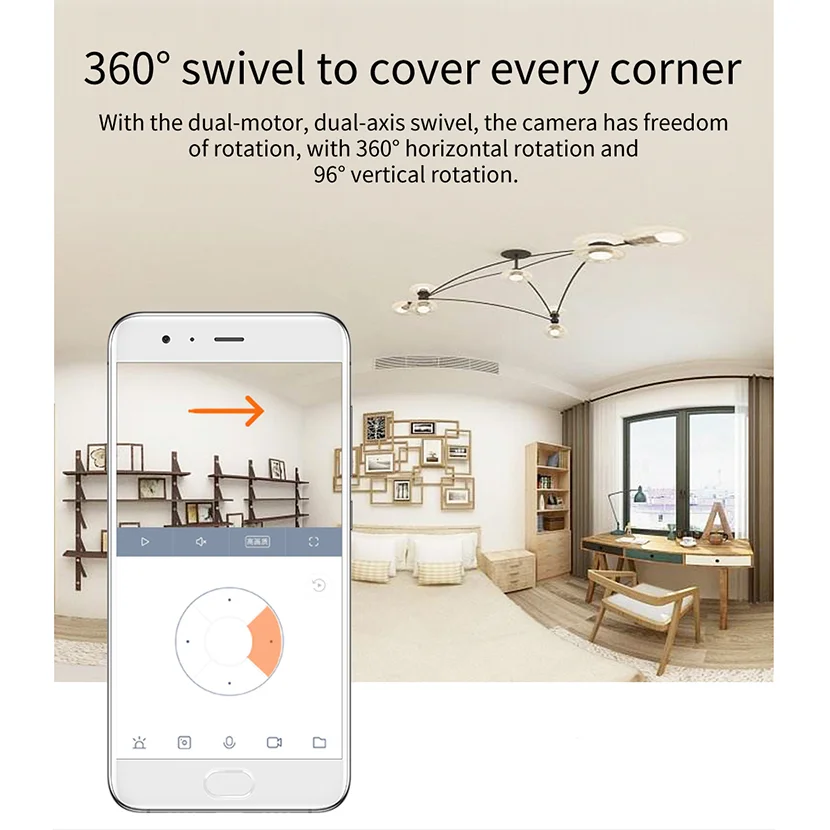 Xiaomi Mijia умная ip камера глобальная версия 360 градусов 1080 P WiFi панорамирование