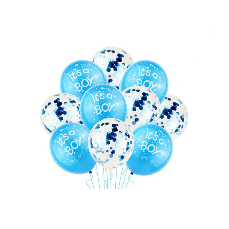 10 шт. голубые и розовые шарики для вечеринки в честь дня рождения ребенка | Дом сад