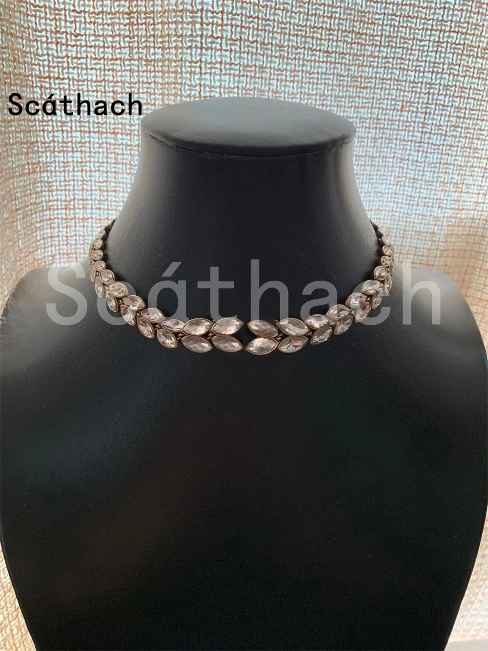 

Trendy Vintage Metal Wheat Crystal Letter Necklace Bracelet Set For Women Fashion Jewelry Accessories Anniversary Wedding Party