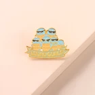 Животный значок с изображением черепахи Дженни, животного, эльфа, периферийный Металлический Монстр, школьный портфель, медаль для детей и друзей, оптовая продажа