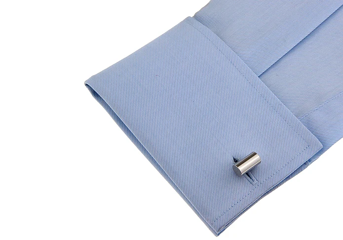 Запонки мужские с гравировкой качественные латунные серебристые модные