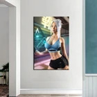 Привлекательная живопись, Постер игры валорант, Джетт, печать на холсте, Настенный Чехол, HD обои, фон для дивана, Декор, фрески, подарки на день рождения