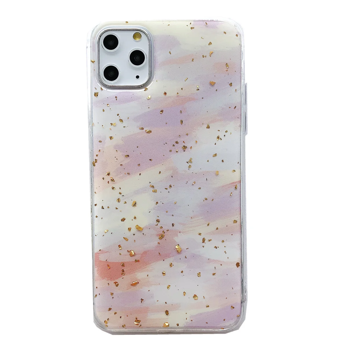

Suitable for 12pro Apple Xsmax Mobile Phone Case IPhone11 Gold Foil Watercolor 8P 7Plus Xs Max12 Software TPU Protective Cover