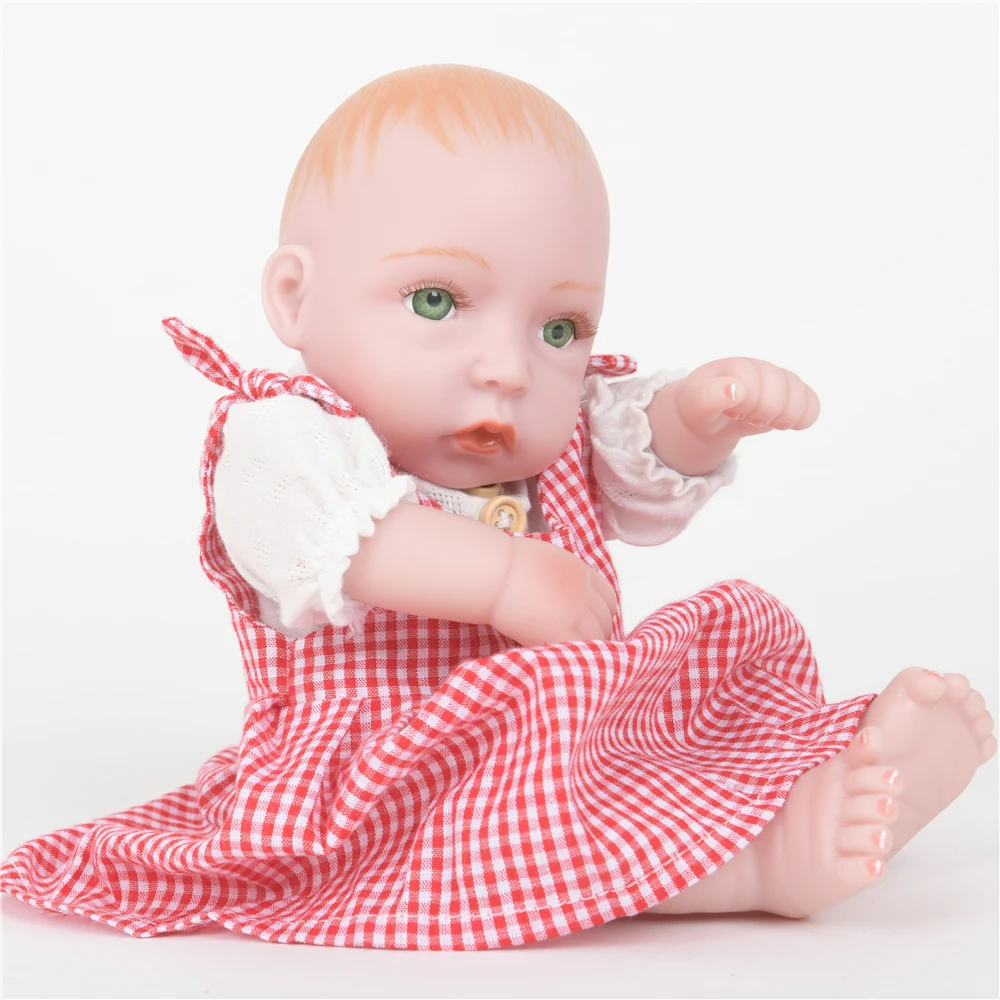 10 &quot25 см прекрасная кукла Reborn Preemie Bebe полностью силиконовая для новорожденных