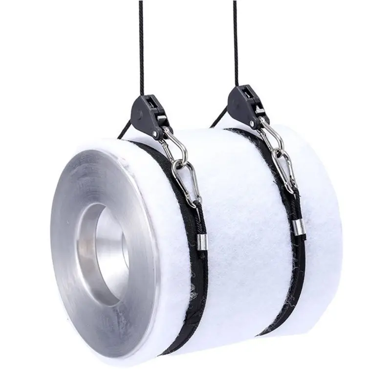 

2Pcs/Pair 1/8" Adjustable Nylon Rope Ratchet Hangers Heavy Duty Hoists Hooks Reflector Lifters For LED Grow Light Tent Lamp