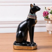vintage home decoration egyptian goddess bastet cats collectible figurine statue home office decor cats figurine ornaments