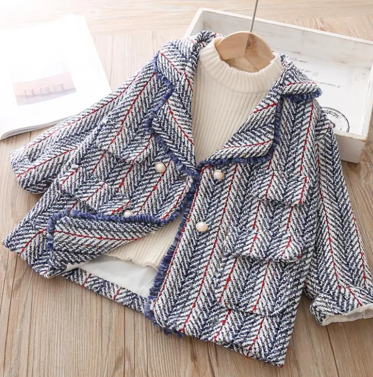 2019 г. Осеннее элегантное Формальное Женское пальто для маленьких девочек модная