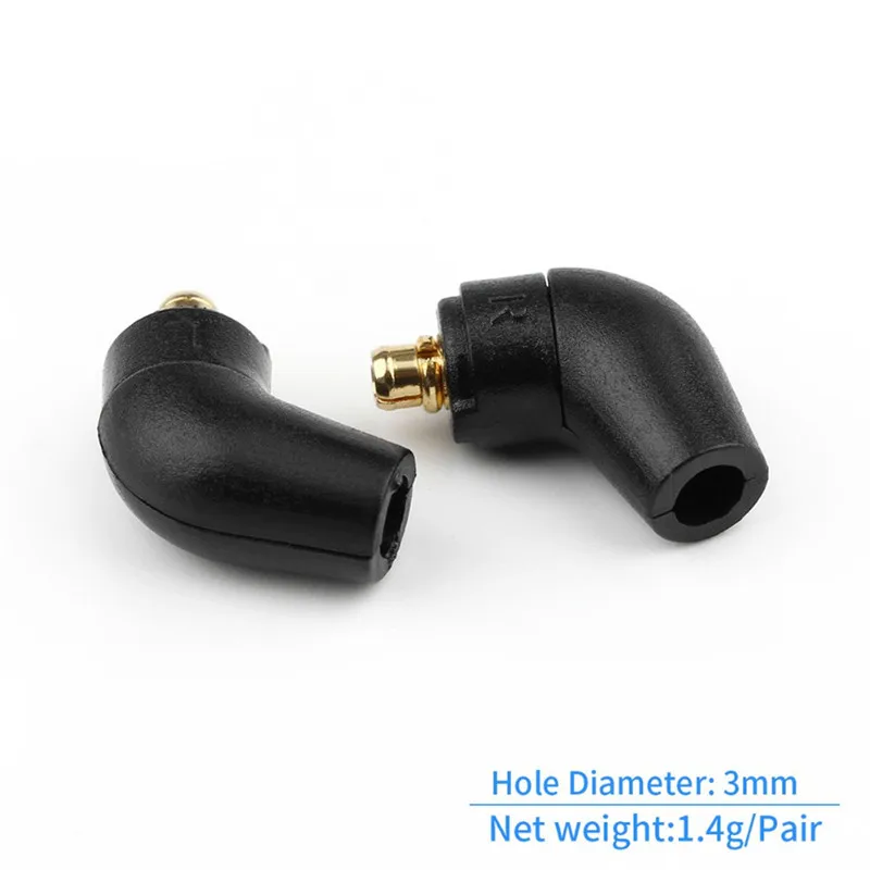 Earphone Pin Adapter 135 Degree For MMCX ER4 XR SR ER4SR ER4XR SE315 SE535 UE900 Solder Wire Plug Connector High Quality PC