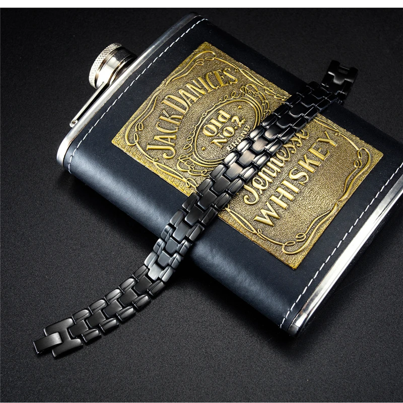 

Top Selling 13mm Stainless Steel Chain Bracelet for Women Jewelry Gift Fashion Black Color Watch Wristband Pulseras Bijoux Femme