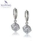 Ювелирные изделия Xuping, модные простые серьги-подвески с квадратным камнем для женщин, подарок A00623487
