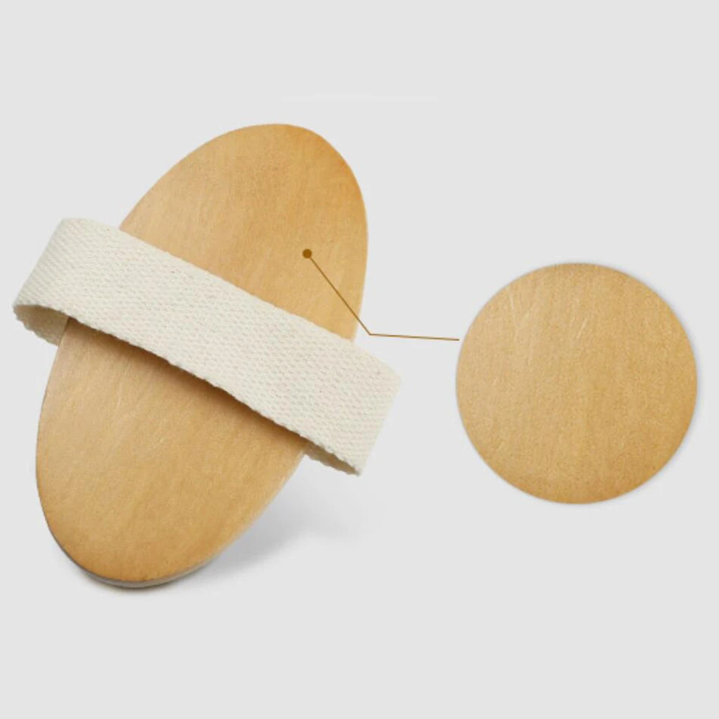 

Dry Skin Bath Shower Brush Natural Bristles Spa Brush Scrubber Massager