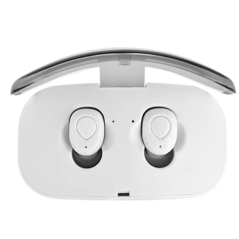 White Bluetooth наушники стерео наушники беспроводные мини невидимые наушники CVC 6,0 шумоподавление гарнитура с микрофоном для Ios Android - Цвет: White
