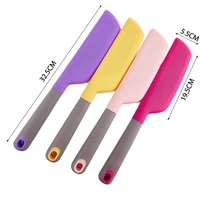 flexible large silicone cream baking scraper non stick butter spatula smoother convenient food grade stirring knife