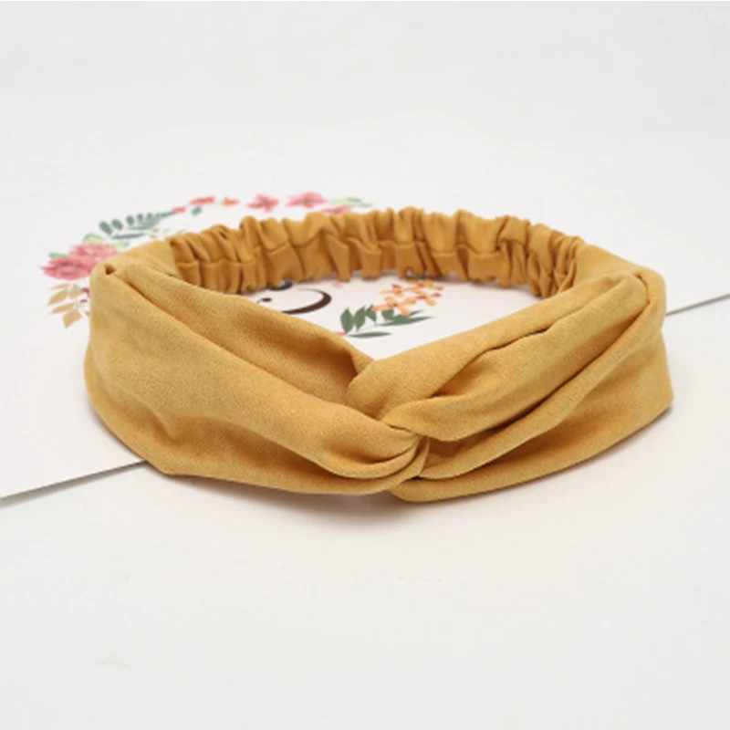 

Women Summer Suede Headband Vintage Cross Knot Turban Elastic Hair Bands Soft Solid Girls Hairband Headwear Hair Accessories
