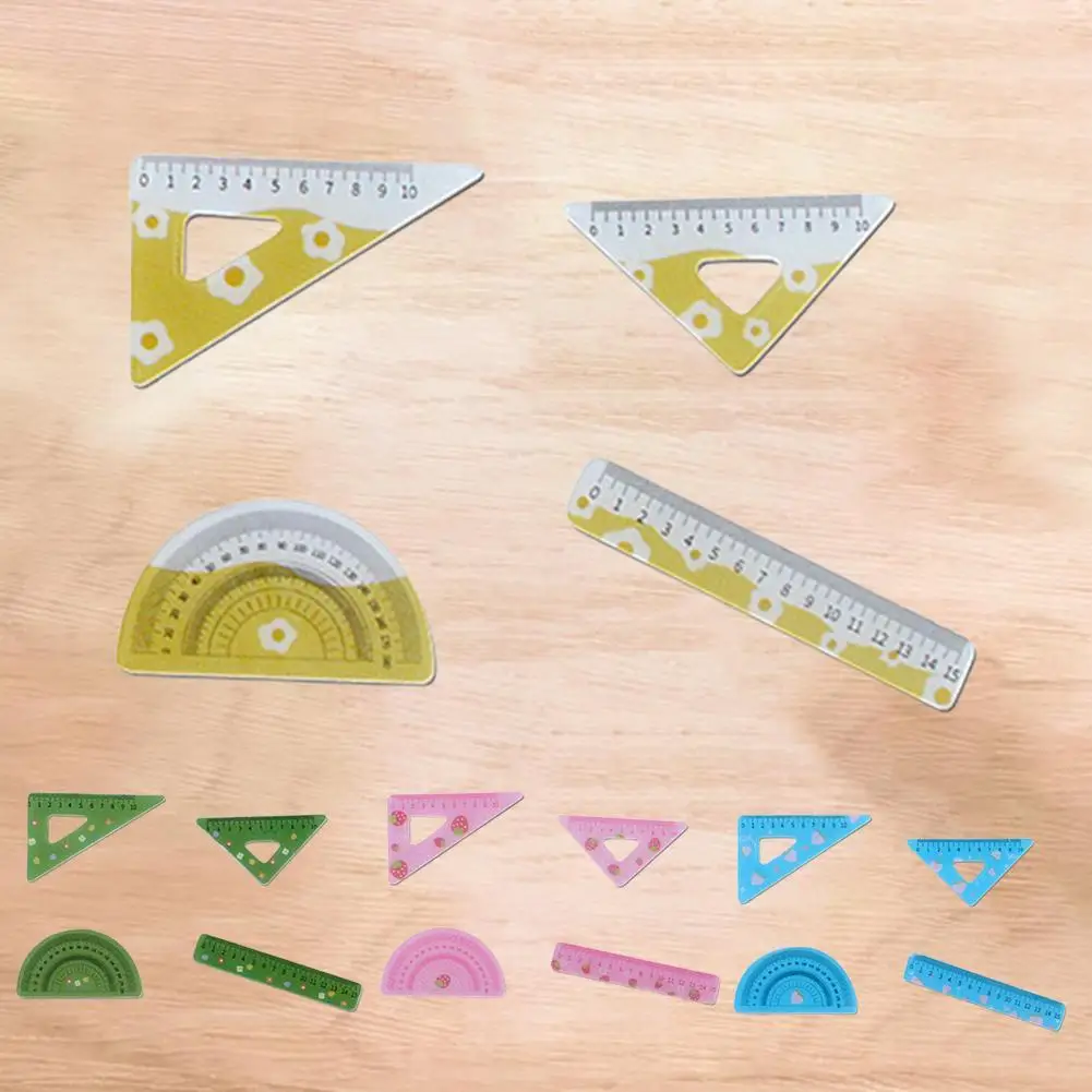 

Convenient to Store Pragmatic Mini Model Dollhouse Ruler Plastic Dollhouse Drafting Tools Delicate for Collection