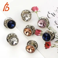 2pcslot snap fastener metal shank buttons rhinestone crystal bottons for clothing sewing handwork buttons decoration diy