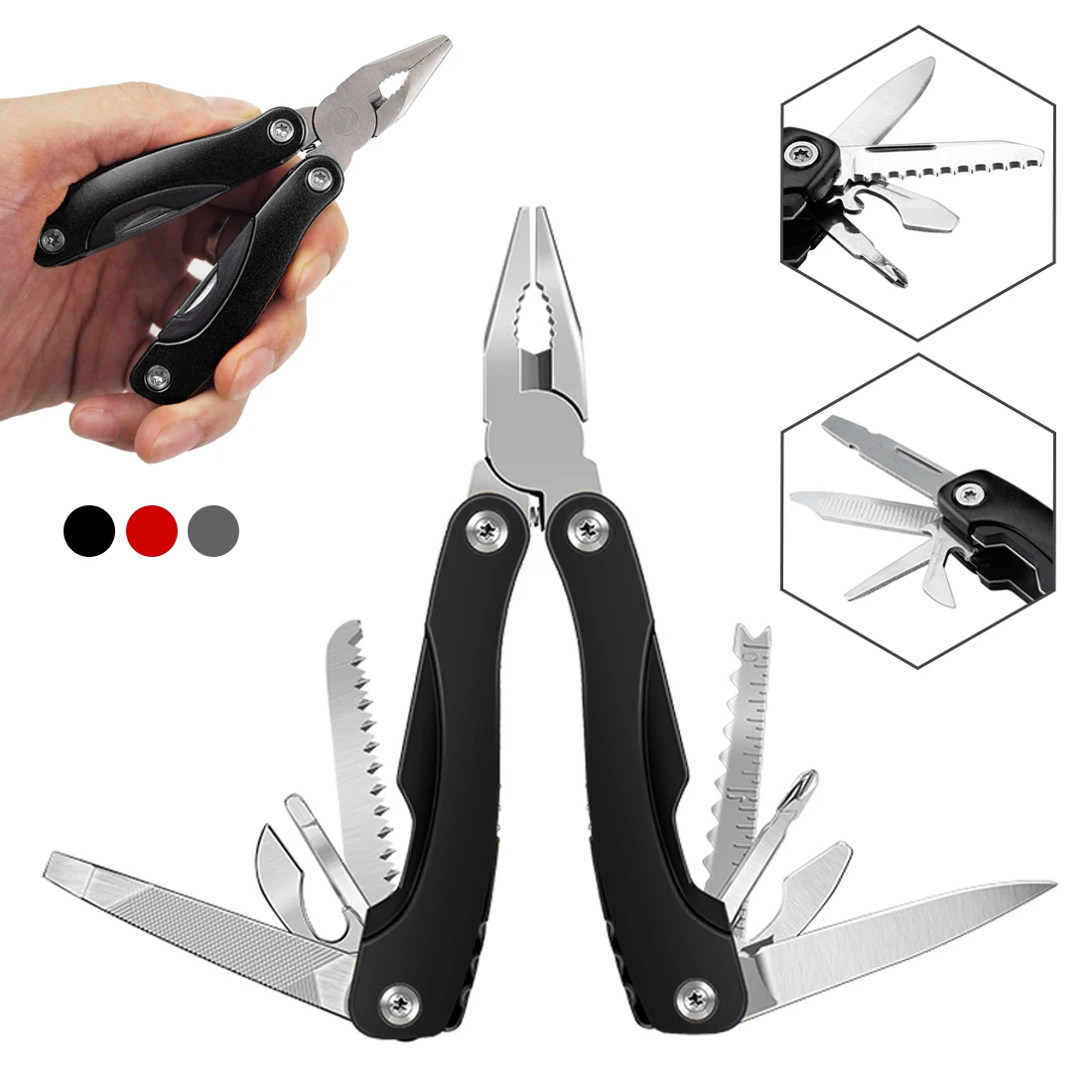 Мини Складной Карманный ручной инструмент уличный Мультитул плоскогубцы для