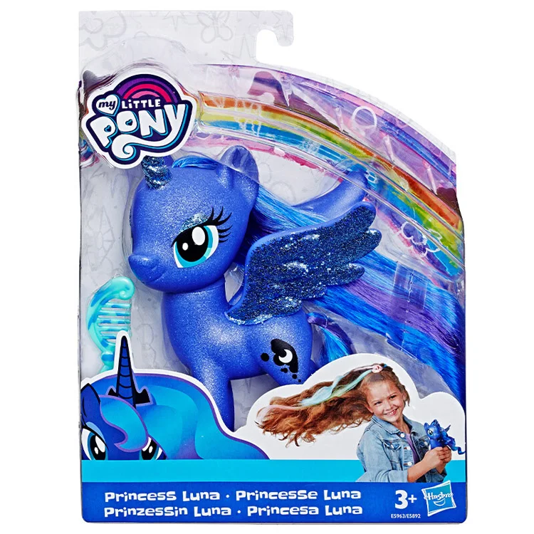 My Little Pony Вселенная Луна принцесса украшение кукла модель игрушки для детей подарок на день рождения для девочек Bonecas мультфильм