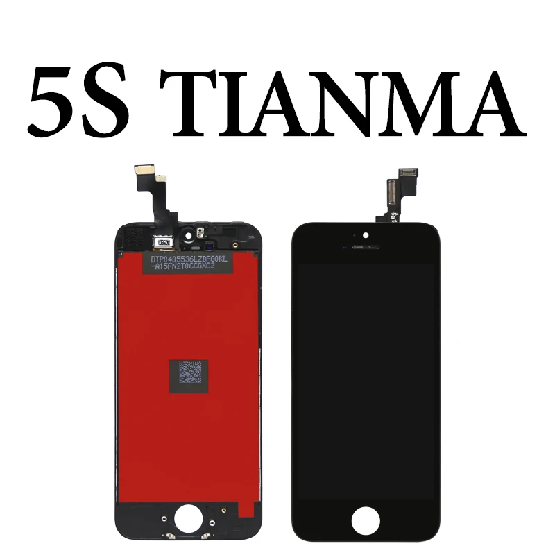 Премиум Версия Tianma для iPhone 5S, SE 6 6S Plus 7 8 Plus ЖК сенсорный экран Стекло сборка Бесплатный подарок без битых пикселей - Цвет: for iphone 5S black
