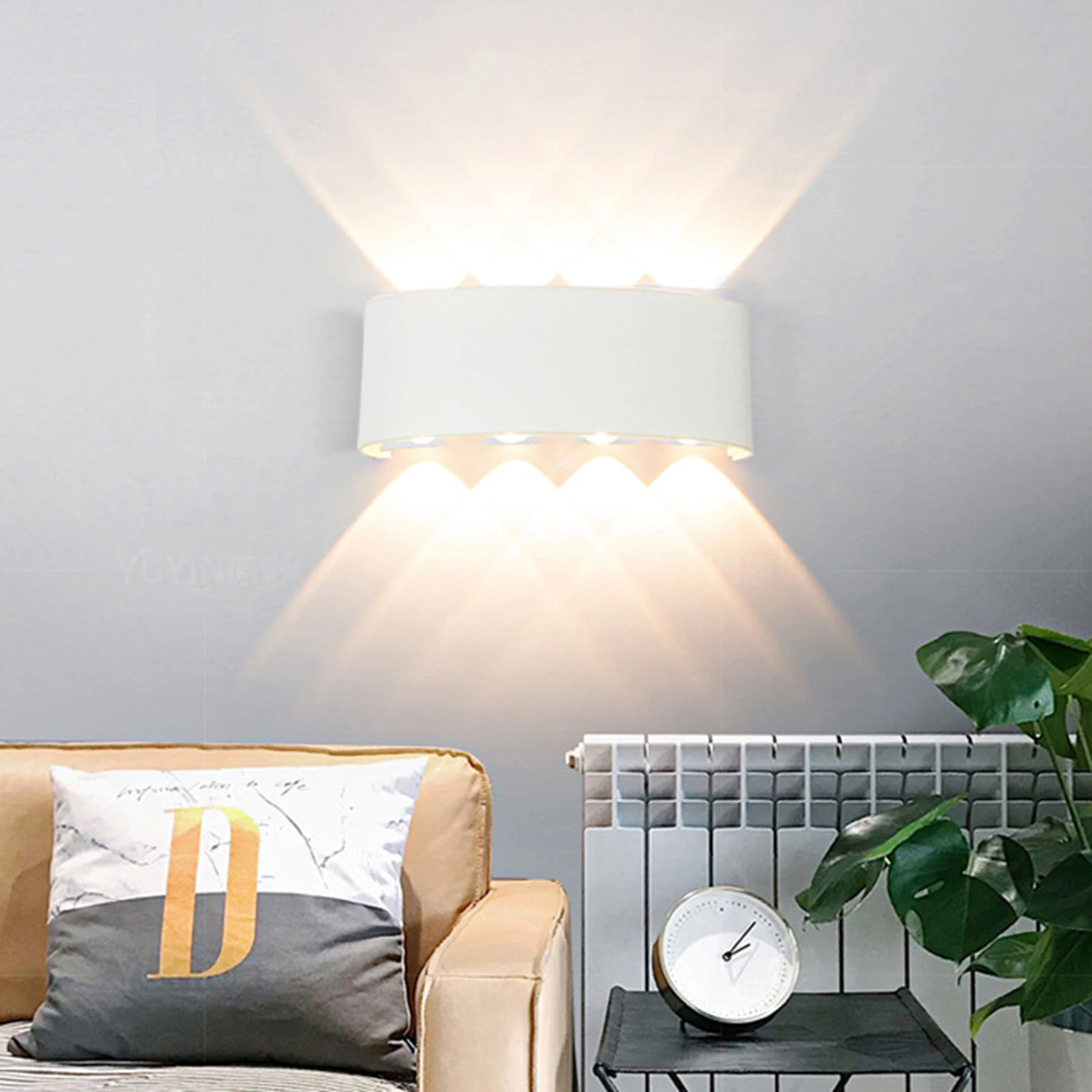 

Светодиодная настенная лампа, креативный светильник для внутреннего двора, балкона, коридора, забора, уличное внутреннее освещение, художе...