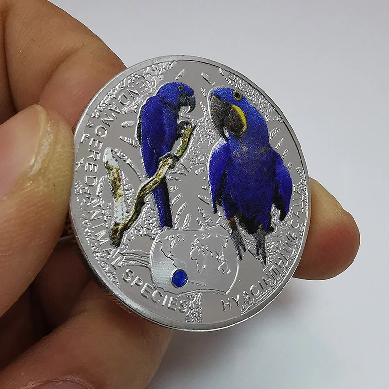 Памятные монеты гиацинта в виде животных находящихся под угрозой исчезновения