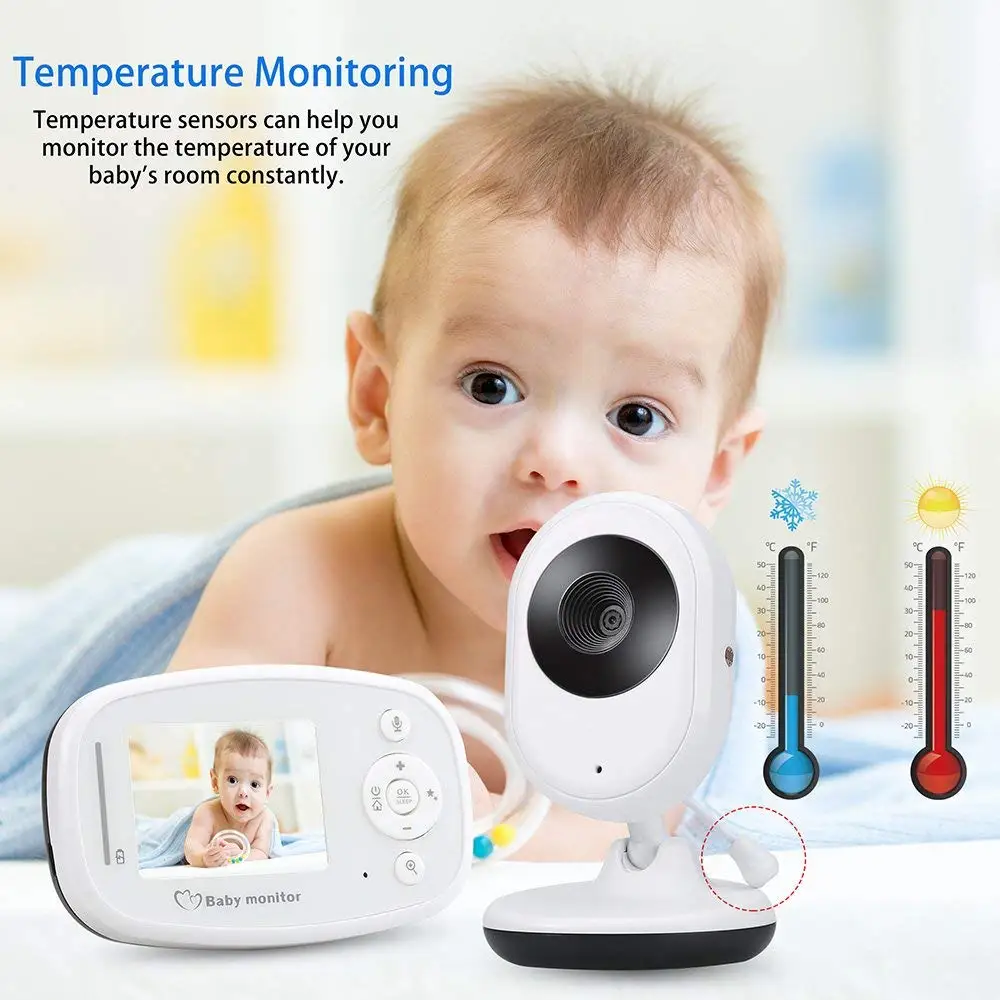 820B радио няня с камерой 2 4 дюймов ЖК дисплей ИК ночной Светильник видение