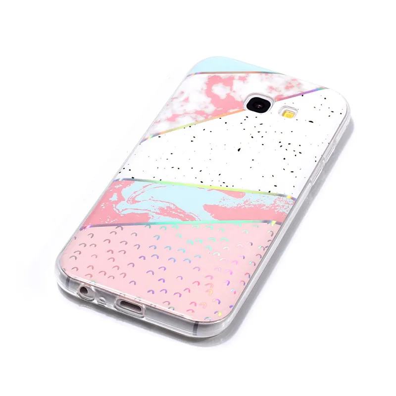 Рисунок под мраморный камень ТПУ Мягкий мобильный чехол книжка для Samsung Galaxy A3 A5 A6