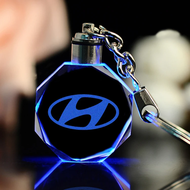 Брелок для ключей модный хрустальный стеклянный автомобильный Стайлинг цветные