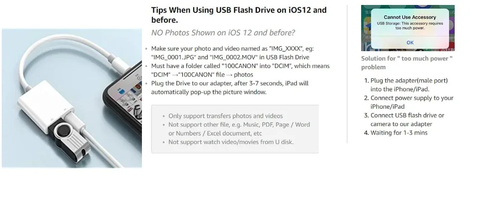 OTG адаптер для iPhone 11 Pro X XS Max 8 USB флэш-накопитель клавиатура Камера кард-ридер конвертер даты для iPad док-станция
