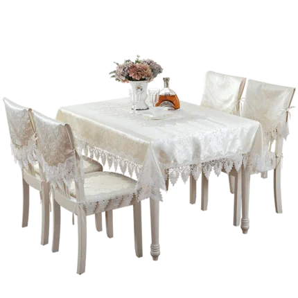 Роскошная скатерть с вышивкой в европейском стиле покрытие для обеденного стола