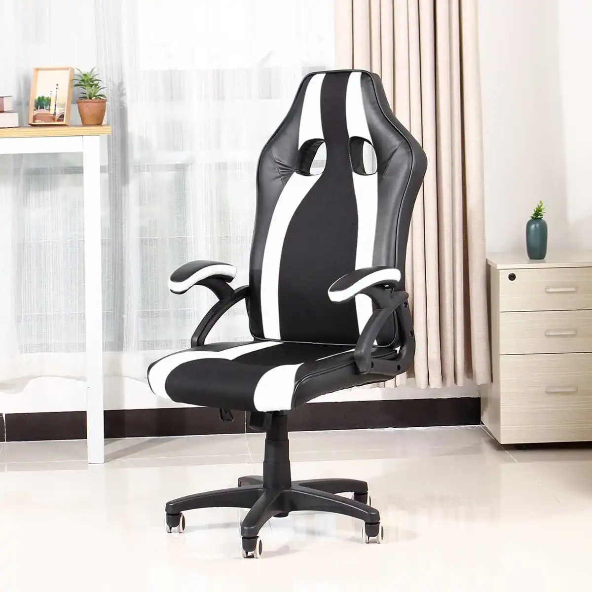 

Office Chairs Executive Computer Chair Desk Chair PU Leather Gaming Chair Adjustable Swivel Racing Armchair Office Furniture