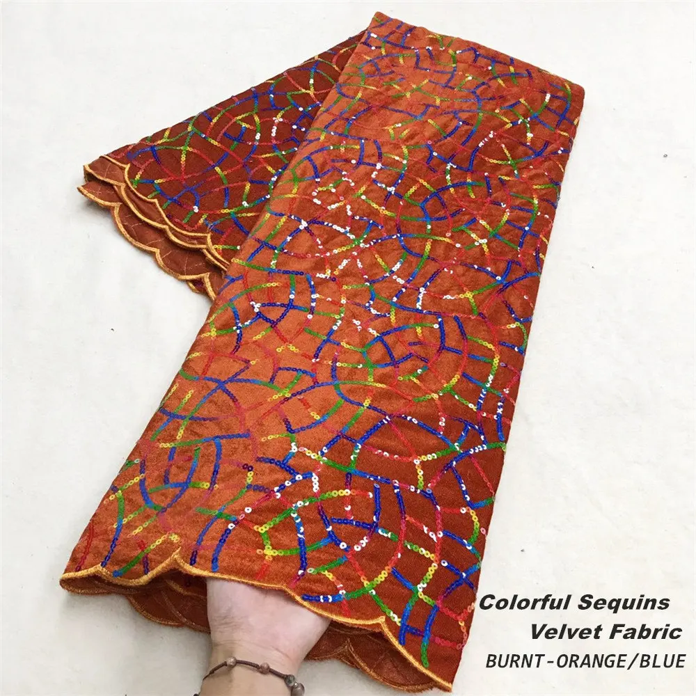 Блестящие красочные блестки африканские кружевные ткани 2020 вышитые