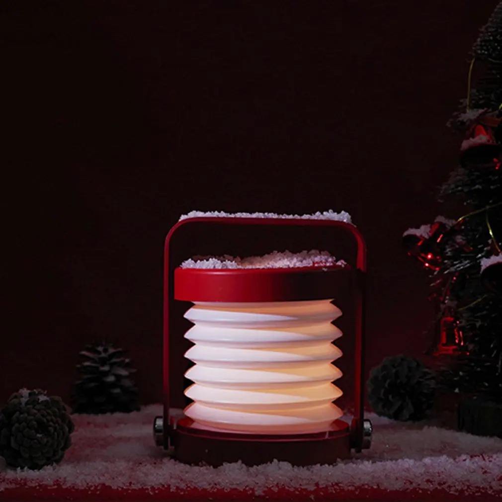 

New LED Lantern Lamp Small Night Lamp Creative Folding Eye Protection Table Lamp USB New Strange Home Gift Atmosphere Lamp