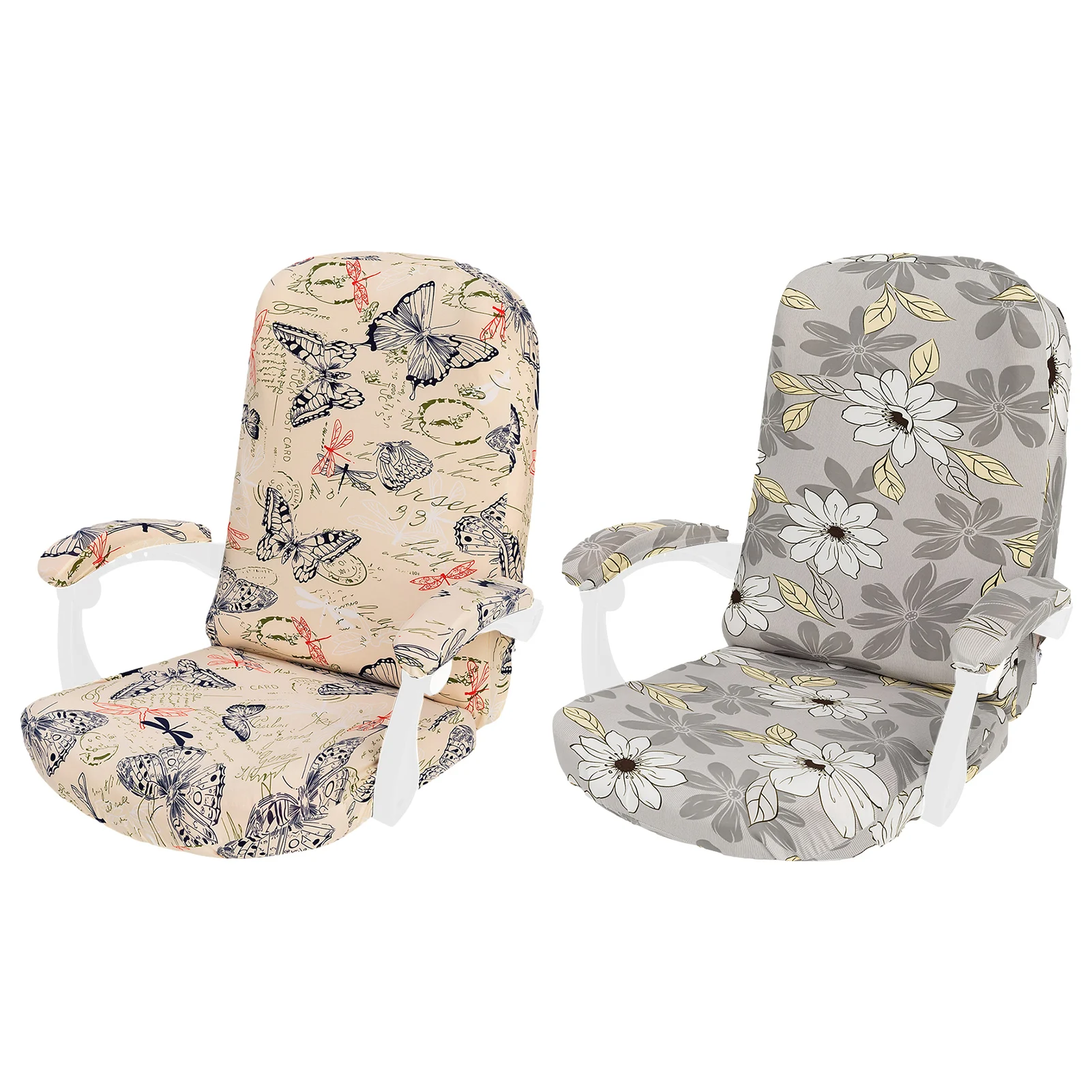 

Office Computer Chair Cover Printed Gaming Chair Stretch Protector Chair Slipcover Elastic for Home Armchair