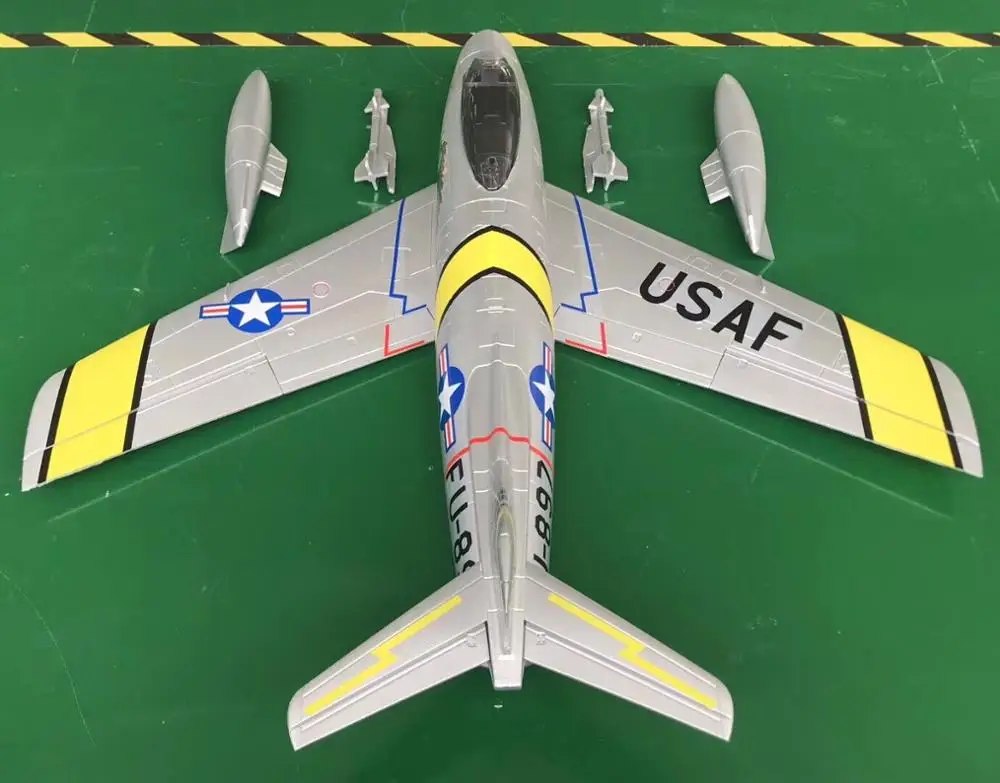 HSD Hobby EPO F86 90 мм RC EDF Plane Jet Yellow KIT|Радиоуправляемые самолеты| |