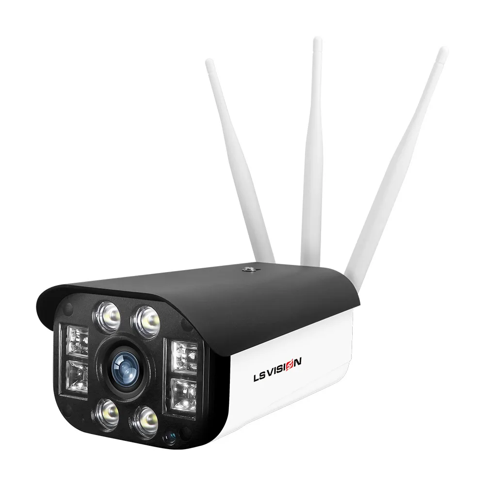 

LS Vision 2 Megapixel Outdoor Wireless Wifi 3G 4G LTE IP Solar Panel Camera