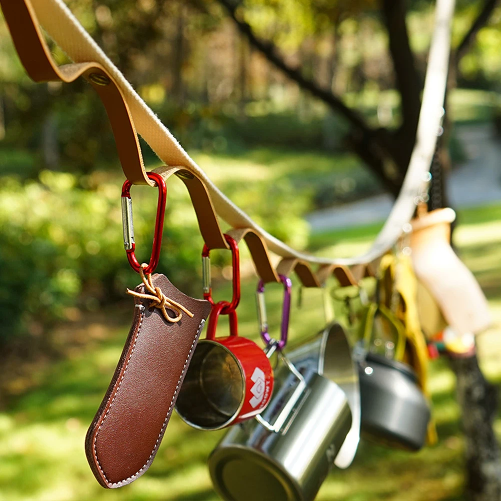 

Multifunctional Outdoor Camping Tent Rope Lanyard Lamp Hanging Tool Hiking Clothesline with Carabiner Camping Accessories