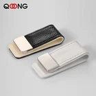 На заказ, надпись, стильные мужские кожаные зажимы для денег кошелек тонкий человек карты кошельки для женщин металлический зажим для денег кошелек для денег ML1-046