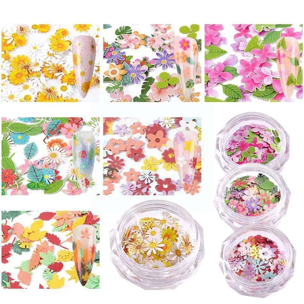 

DIY Little Daisy Dried Flower Glitter Sequins Nail Stuff Fillings Nail Art Handmade Mixed Jewelry Accessory Jewelry Patch F2U0