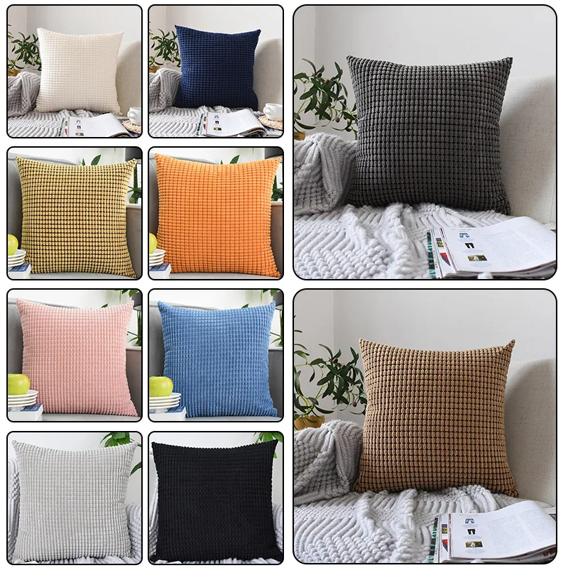 Мягкие бархатные чехлы на подушку 45x45 для дивана кровати гостиной современного