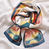 small silk scarf spring and autumn summer thin section western style wild decoration lazy small scarf square scarf pashmina