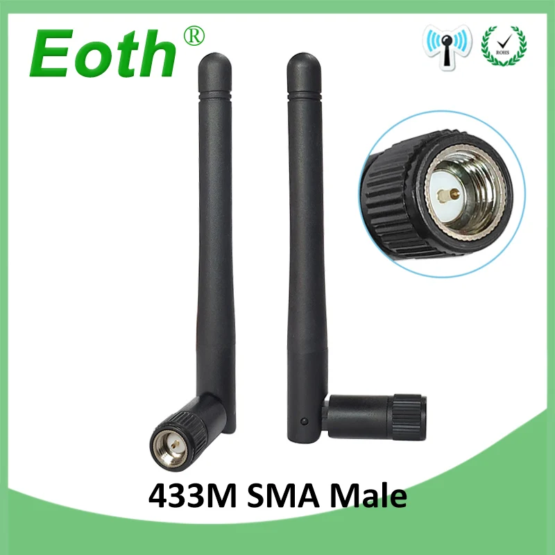10 шт. 433 МГц Антенна 3dbi SMA Штекерный разъем водонепроницаемый направленная